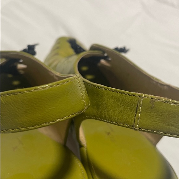 Re-Mix Vintage Shoe Company Greta Avocado Green Wedge Wedged Retro Shoe Size 9 - Picture 10 of 16